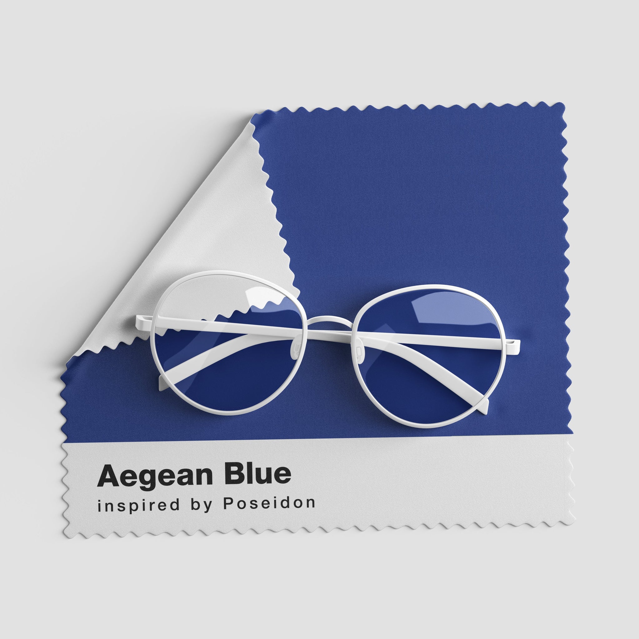 Aegean Blue glass cleaning wipe