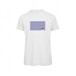 Blue Cycladic Lines T-Shirt