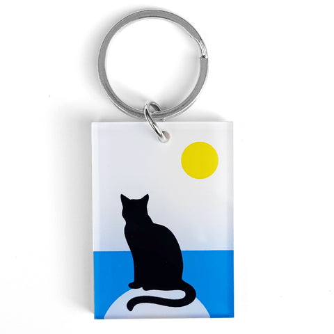 Cat Daylight Key Ring