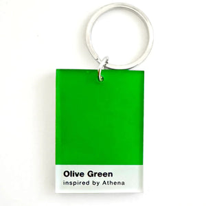 Olive Green Key Ring