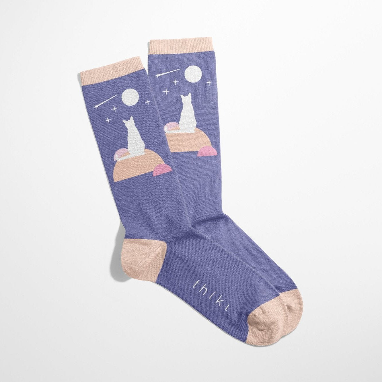 Watching the moon in the Cyclades pastel socks