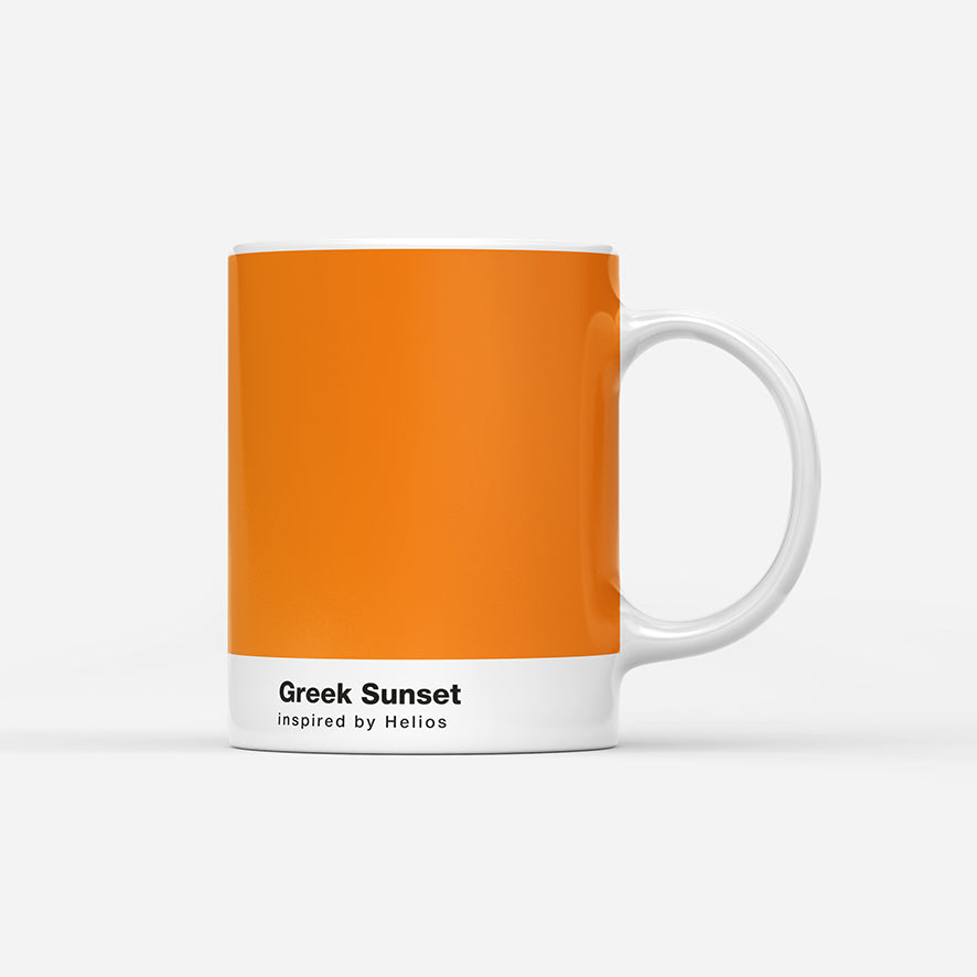 Greek sunset mug