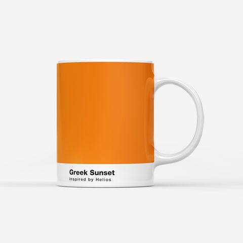 Greek sunset mug