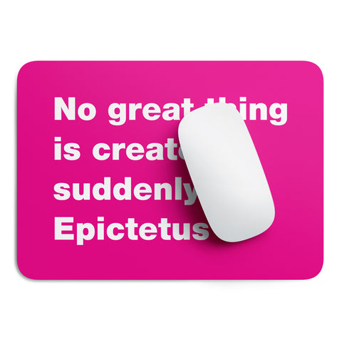 No great thing Heraclitus mouse pad