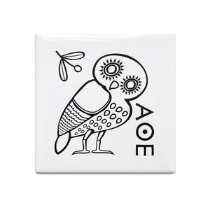 Athenian owl magnet