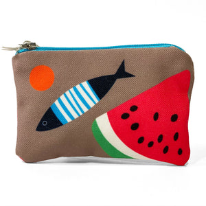 Fish watermelon mini coin purse