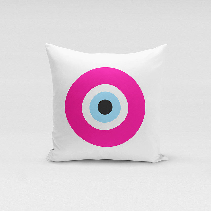 Pink Evil Eye Pillow