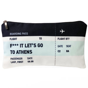Lets go to Athens ticket bag