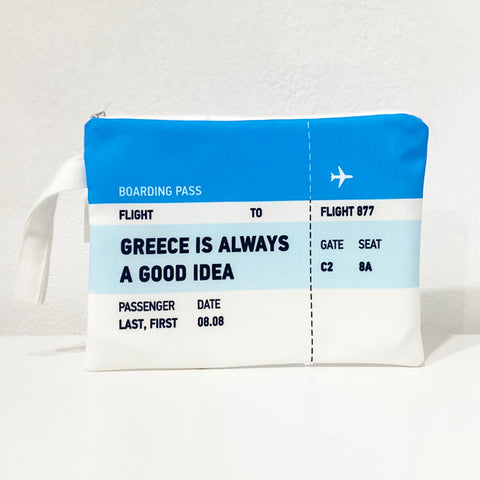 Greece is always a good idea clutch bag