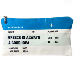 Greece is always a good idea ticket bag