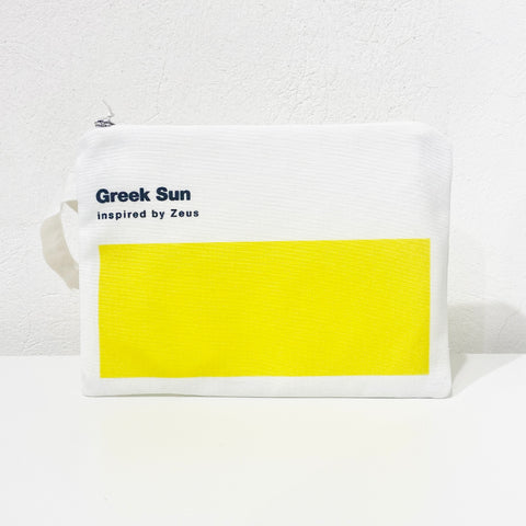 Greek Sun clutch bag
