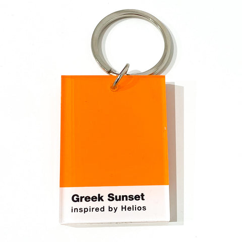 Greek Sunset  Key Ring