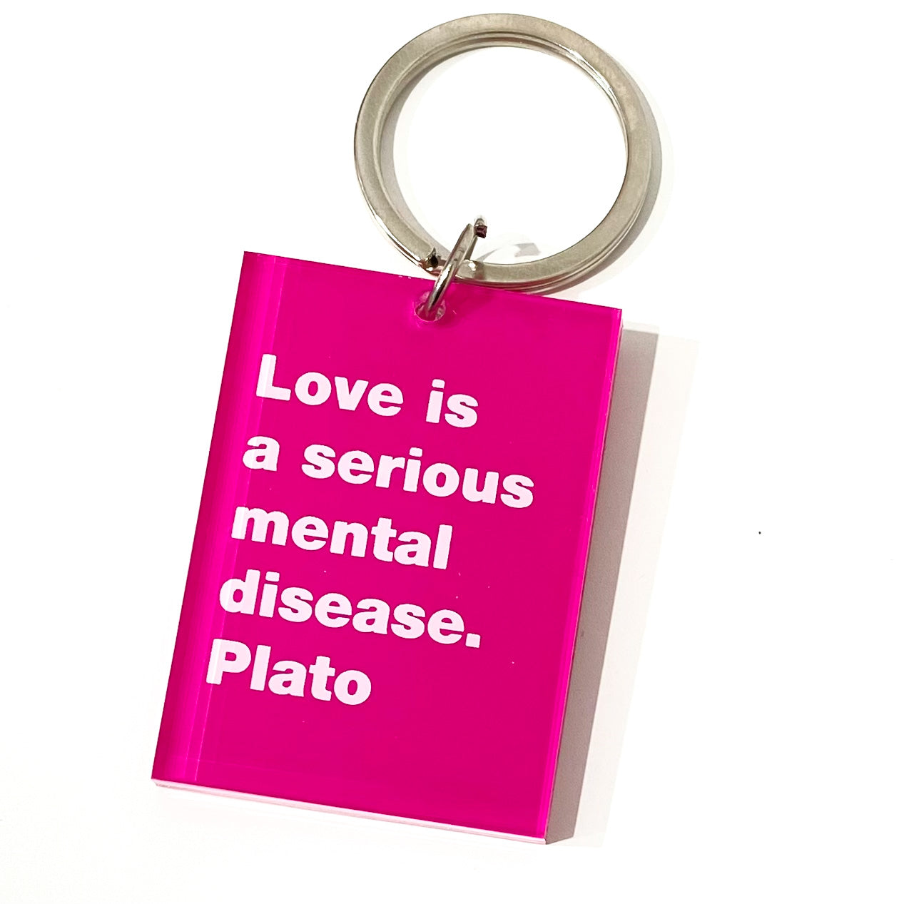Love is -Plato Key Ring