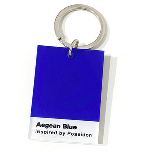 Aegean Blue Key Ring