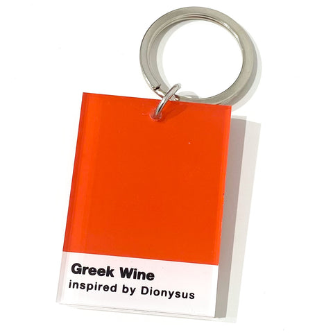 Greek Wine  Key Ring
