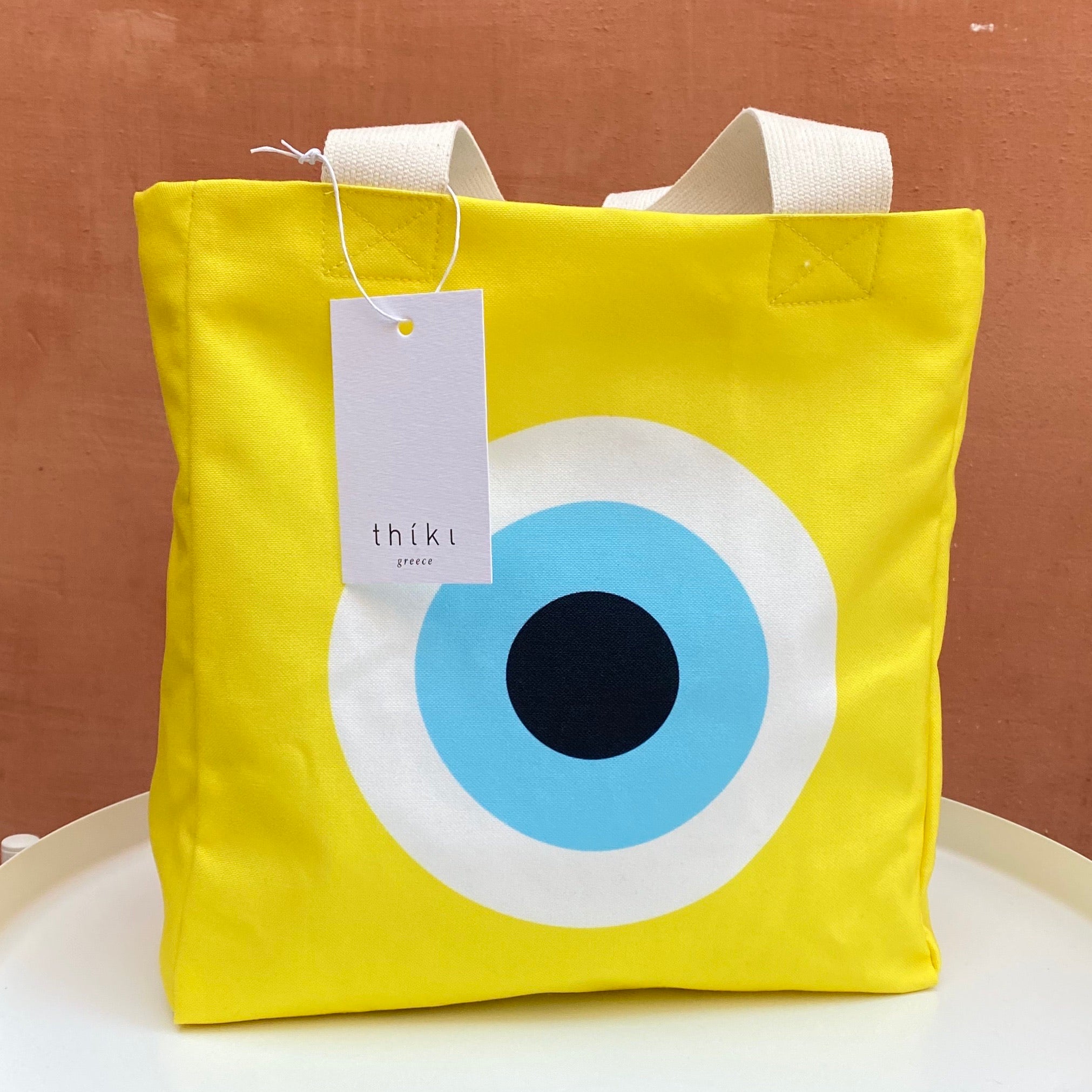 Yellow Evil Eye lunch bag