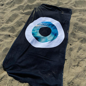 The Black Sky  Beach Towel