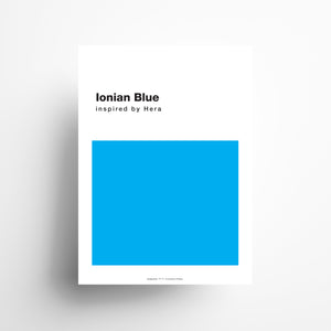 Ionian Blue Poster