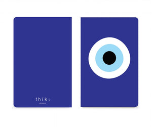 Blue evil eye pocket notebook
