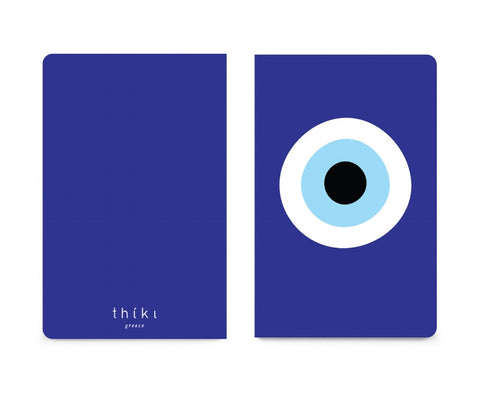 Blue evil eye pocket notebook