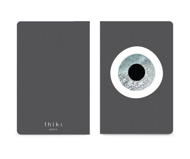 Grey rock evil eye pocket notebook