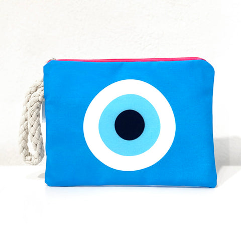 Turquoise Evil Eye clutch bag