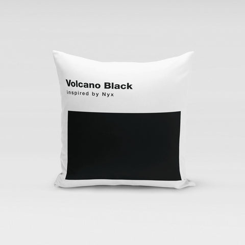 Volcano Black Pillow