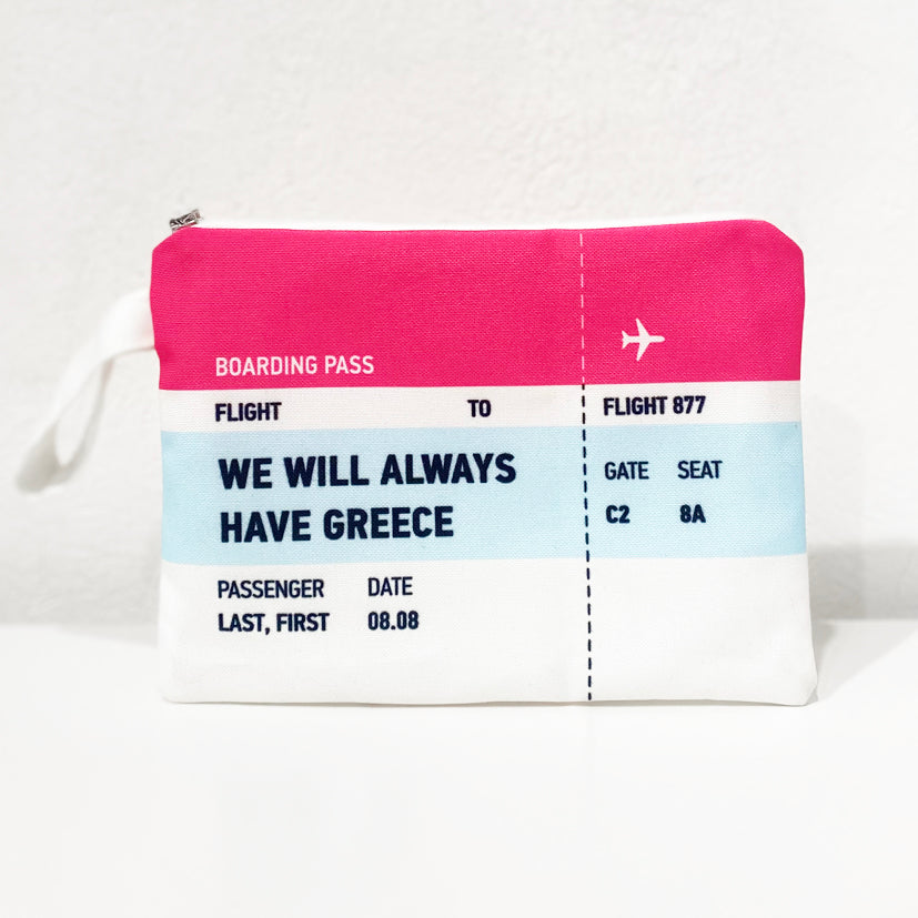 We will always have Greece clutch bag